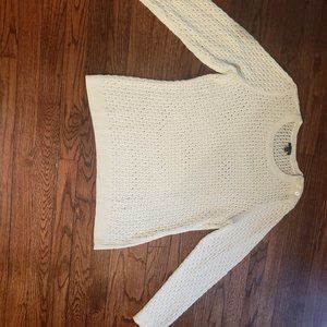 Talbots White Sweater - Large